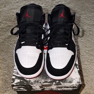 🔥Air Jordan 1 Low Red and Black Men's Sneakers🔥